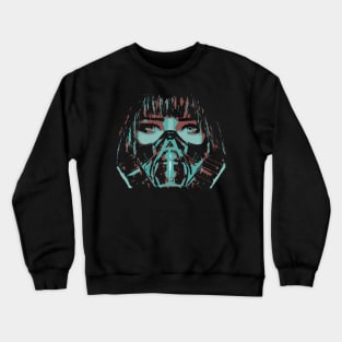 Girl in gas mask Crewneck Sweatshirt